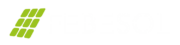 FEBESOL-Logo in weißer Schrift mit Solarpanel